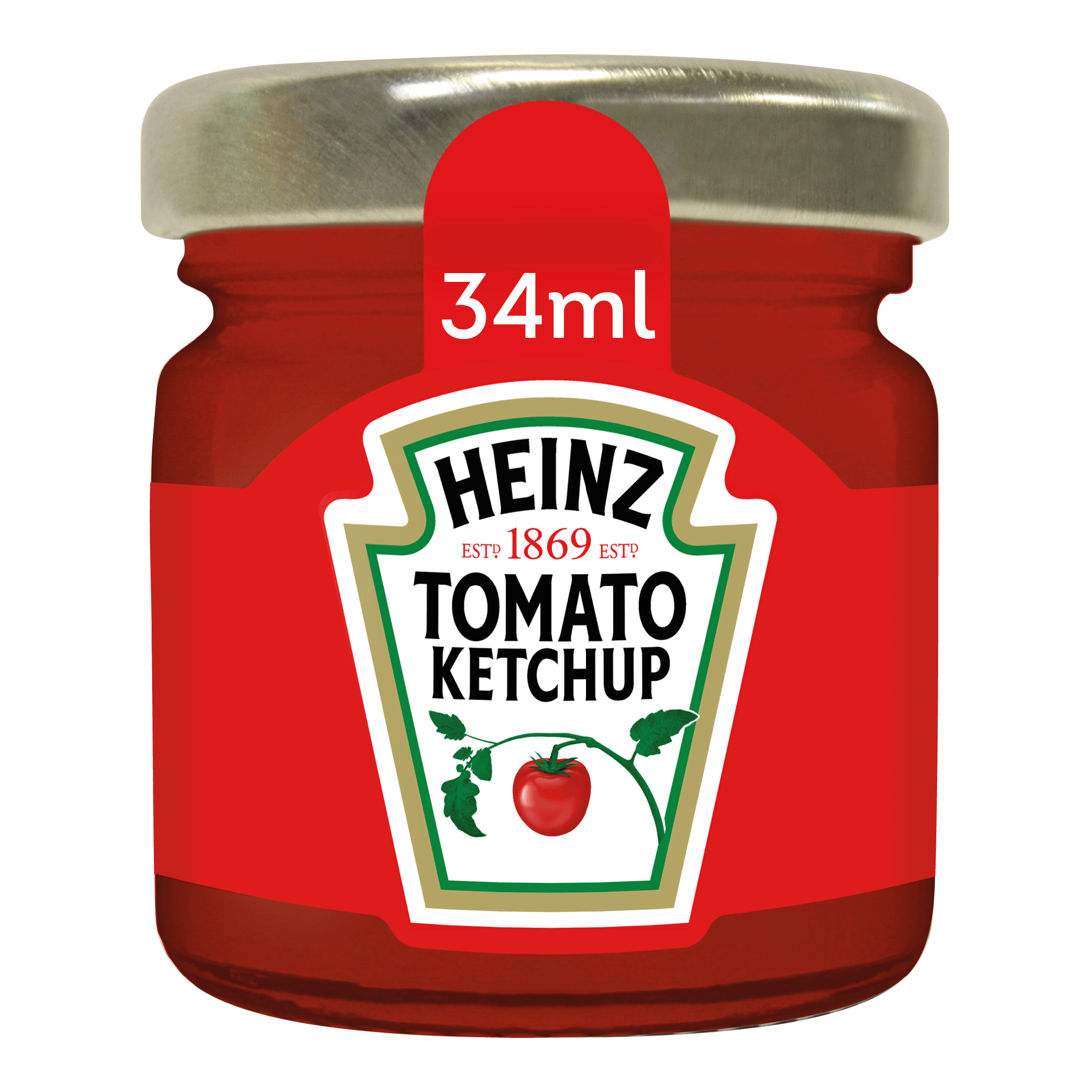 Heinz Tomato Ketchup Mini Glass Jar Portions - Pack of 80 Jars - Vending Superstore