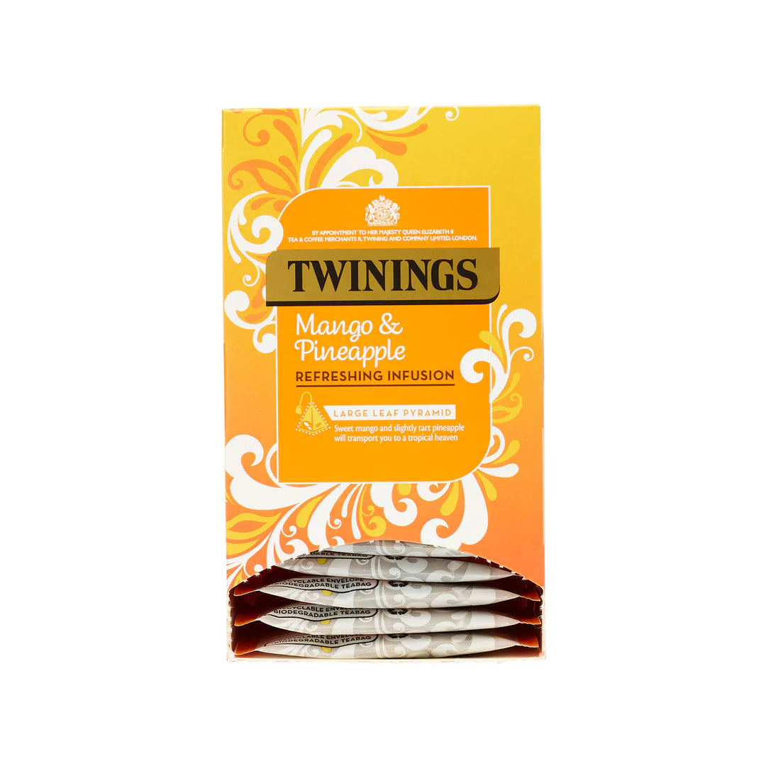 Twinings Tea: Mango & Pineapple Pyramid Envelope Tea Bags - 15 Bags - Vending Superstore