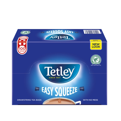 Tetley Tea: Easy Squeeze Drawstring Tea Bags - 100 Bags - Vending Superstore
