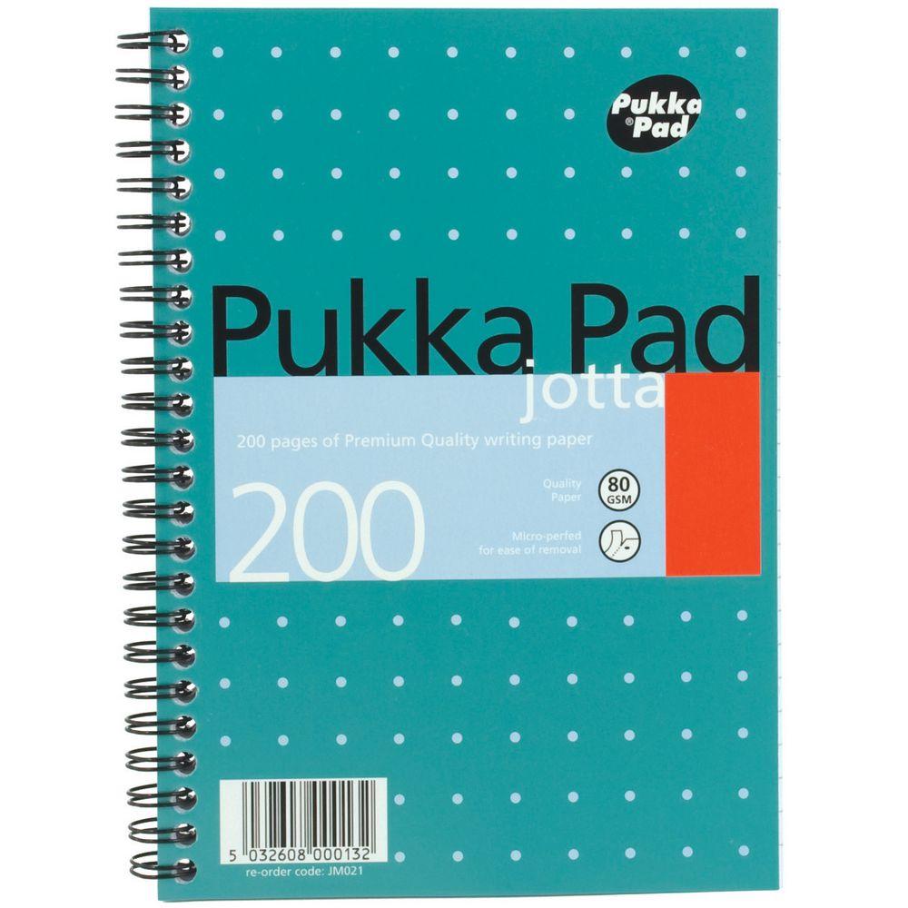 Pukka Pad Ruled: Wirebound Jotta Notebook - 200 Pages A5 - Pack of 3 - Vending Superstore