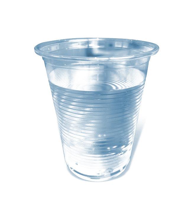 7oz / 200ml Blue Tint Plastic Water Cups - Case of 1000 - Vending Superstore