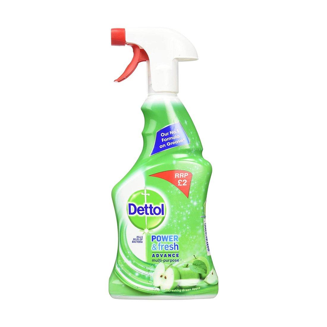 Dettol Power & Fresh Anti-Bacterial Multi-Purpose Cleaner Green Apple 500ml - Vending Superstore