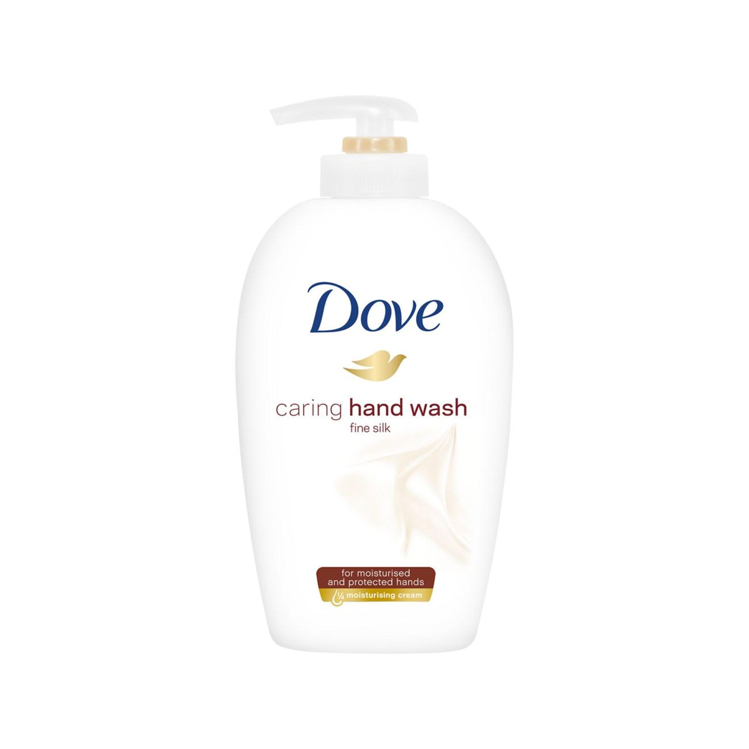 Dove Caring Hand Wash - Silk - 250ml - Vending Superstore