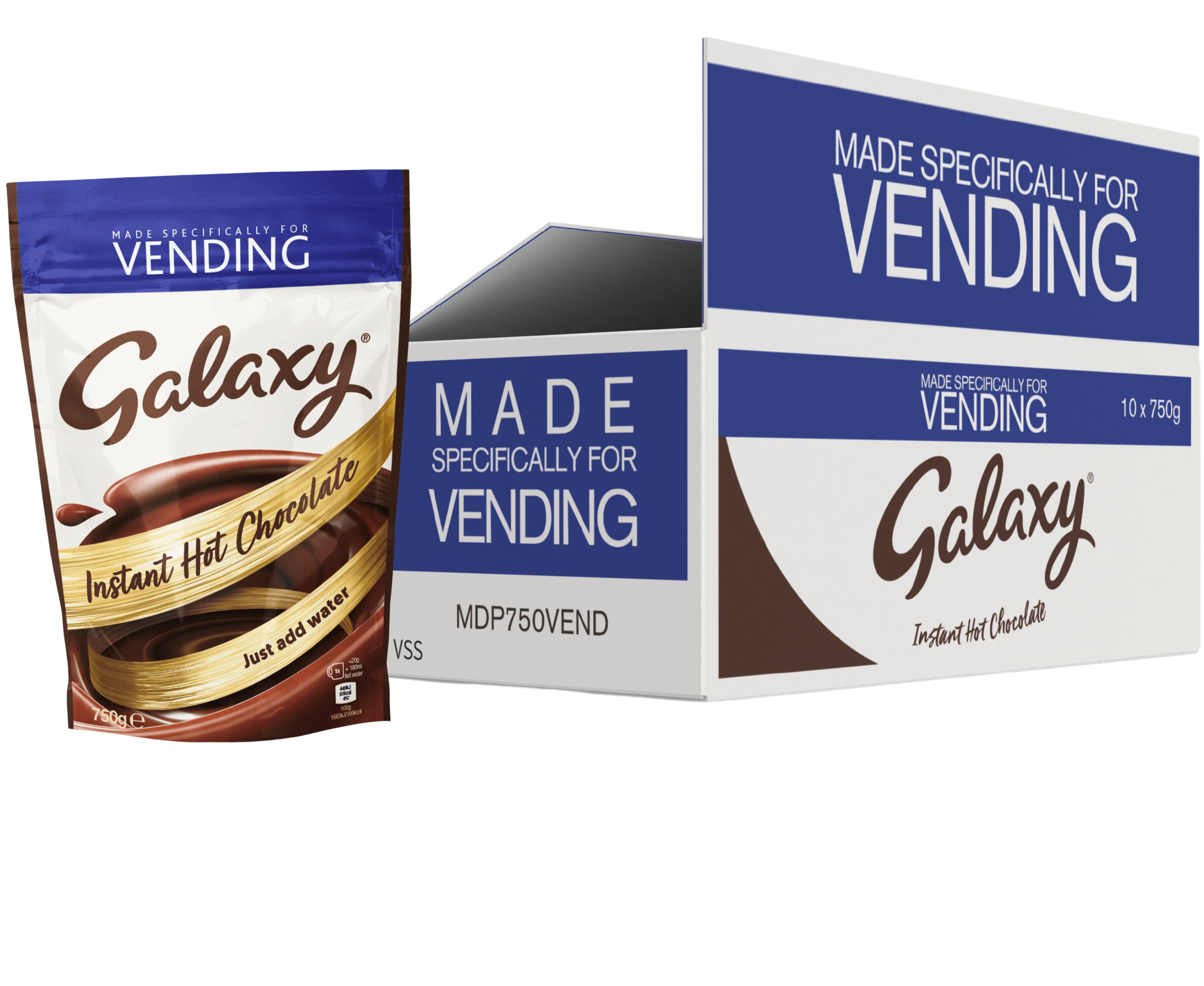 Galaxy Vending Machine Hot Chocolate - 10 x 750g Bags (Full Case) - Vending Superstore