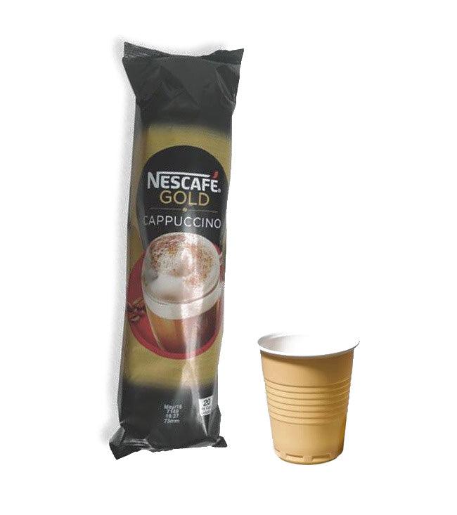 Nescafe Cappuccino Gold Coffee In-Cup Vending (25 Cups) - UK BUSINESS  SUPPLIES – UK Business Supplies