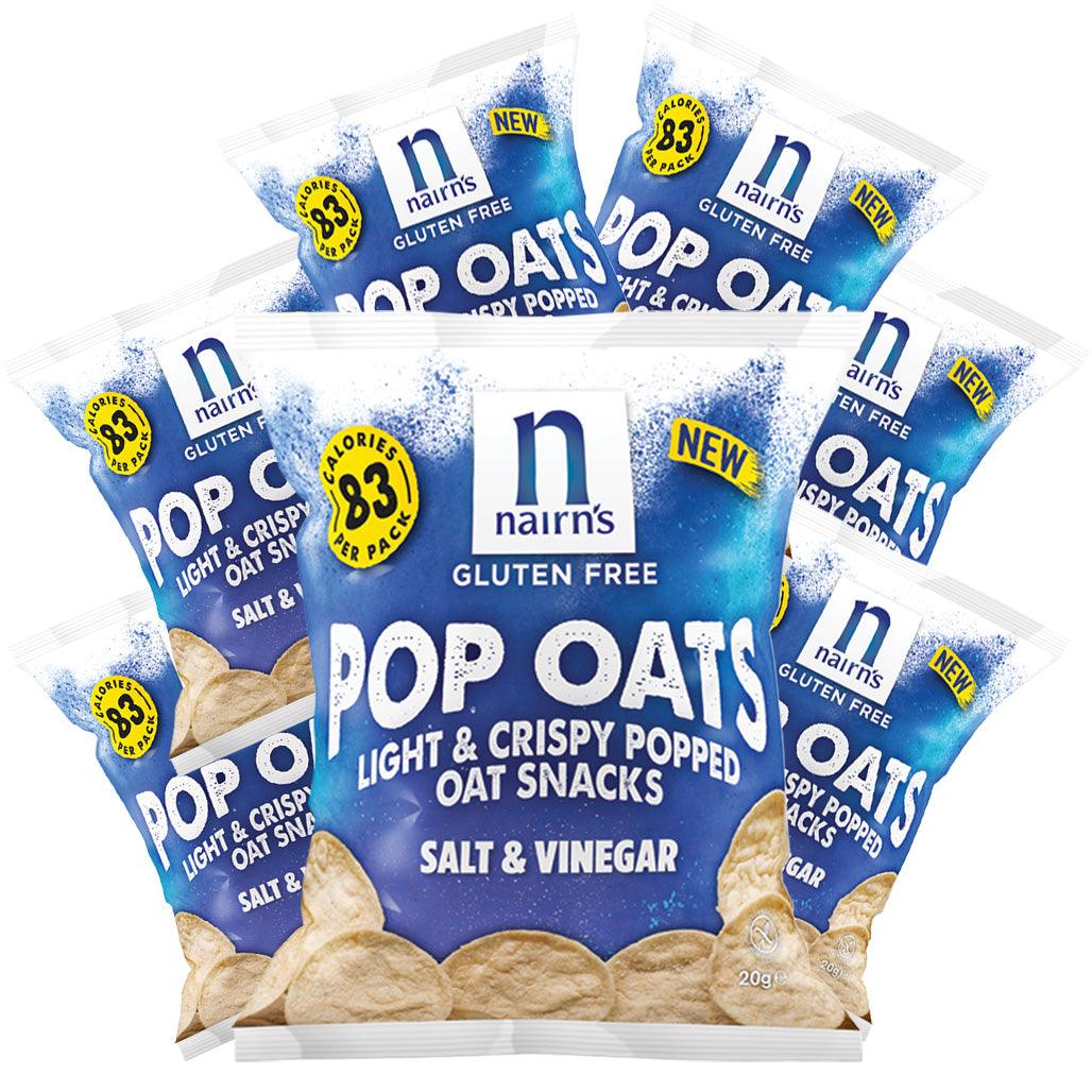 Nairn's Gluten Free Pop Oats Salt & Vinegar 14 x 20g Bags - Vending Superstore