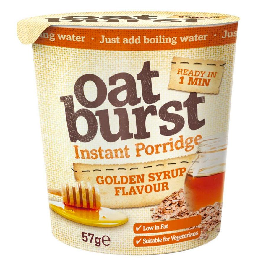 Oatburst Golden Syrup Flavour Instant Porridge Pots - Pack of 8 - Vending Superstore