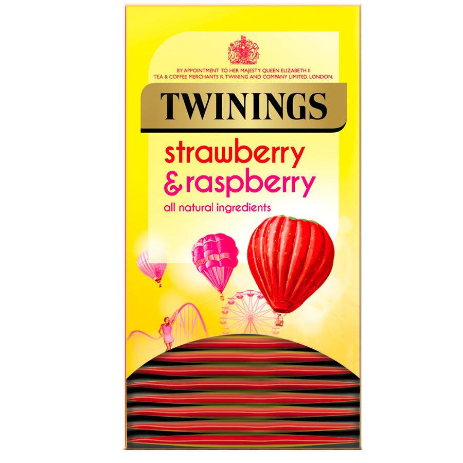 Twinings Tea: Strawberry &amp; Raspberry Envelope Tea Bags - 20 Bags - Vending Superstore