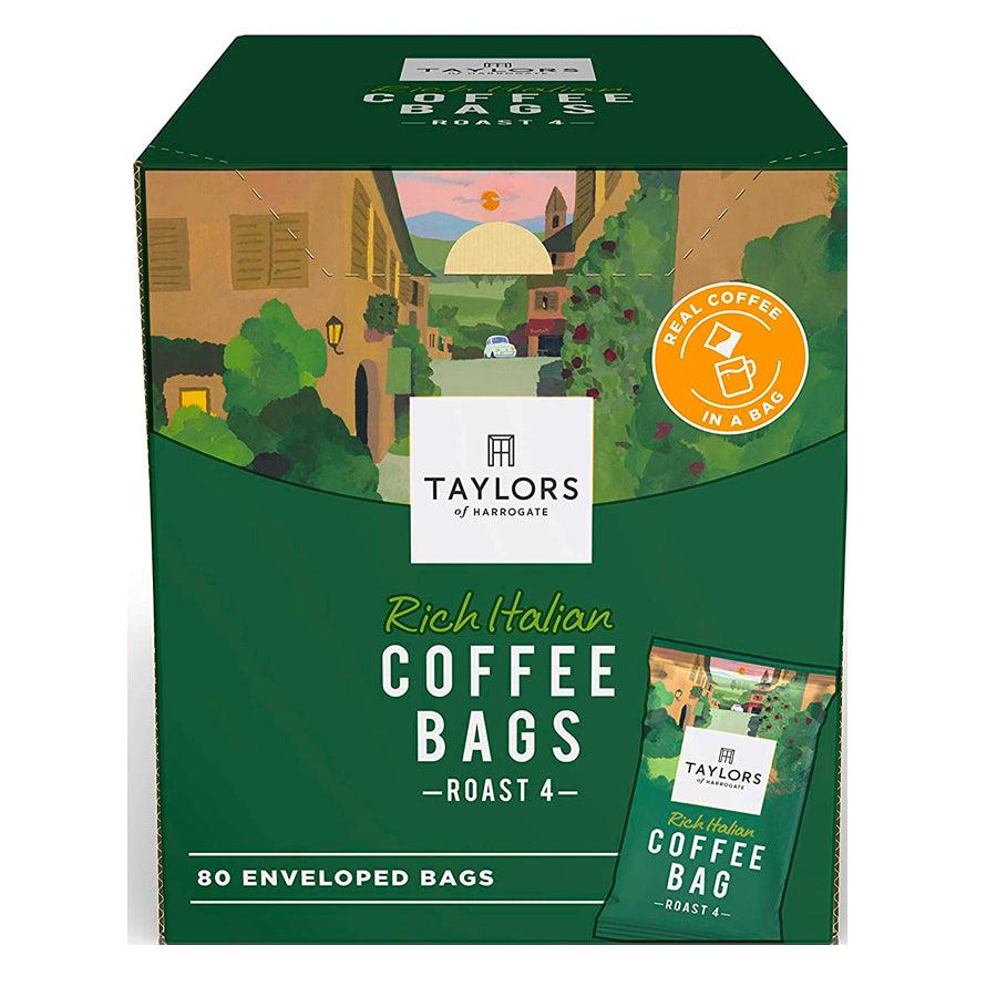 Taylors of Harrogate: Rich Italian Coffee Bags Individually Wrapped - Box of 80 - Vending Superstore