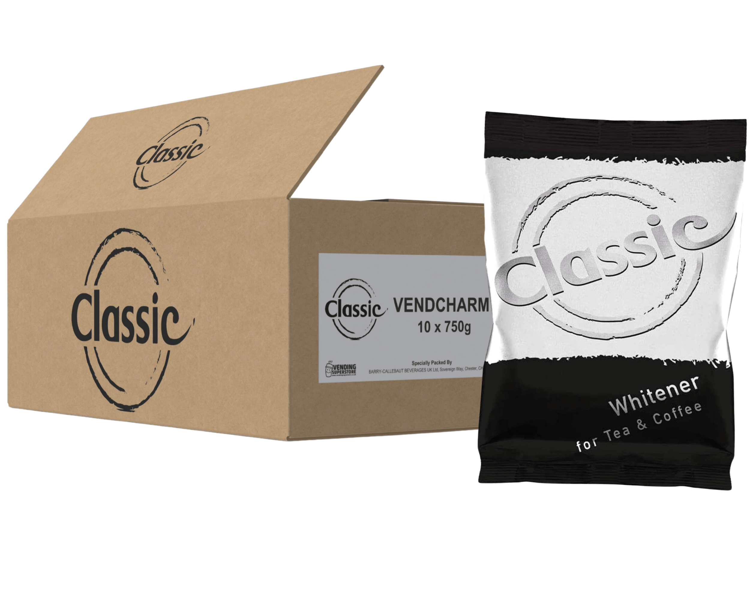 Classic Vendcharm Tea / Coffee Vending Whitener - 10 x 750g Bags (Full Case) - Vending Superstore
