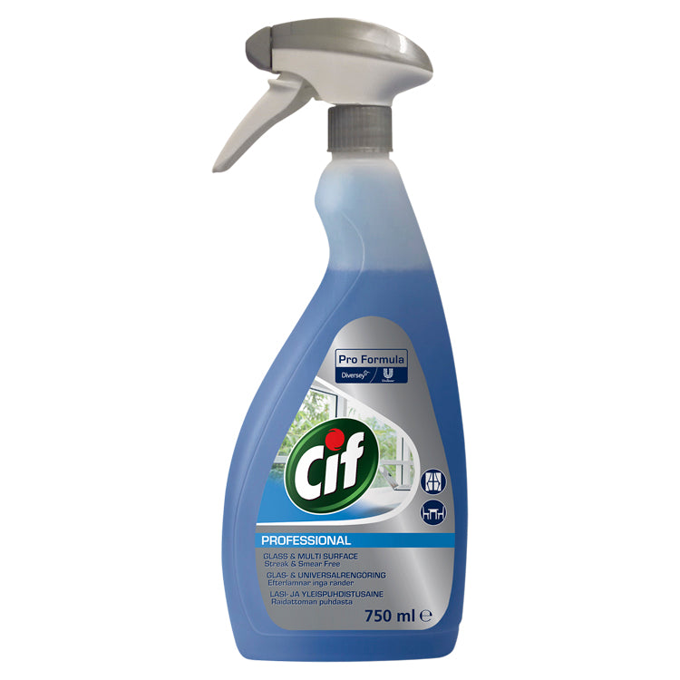 Cif Professional Glass & Multi Surface Cleaner 750ml