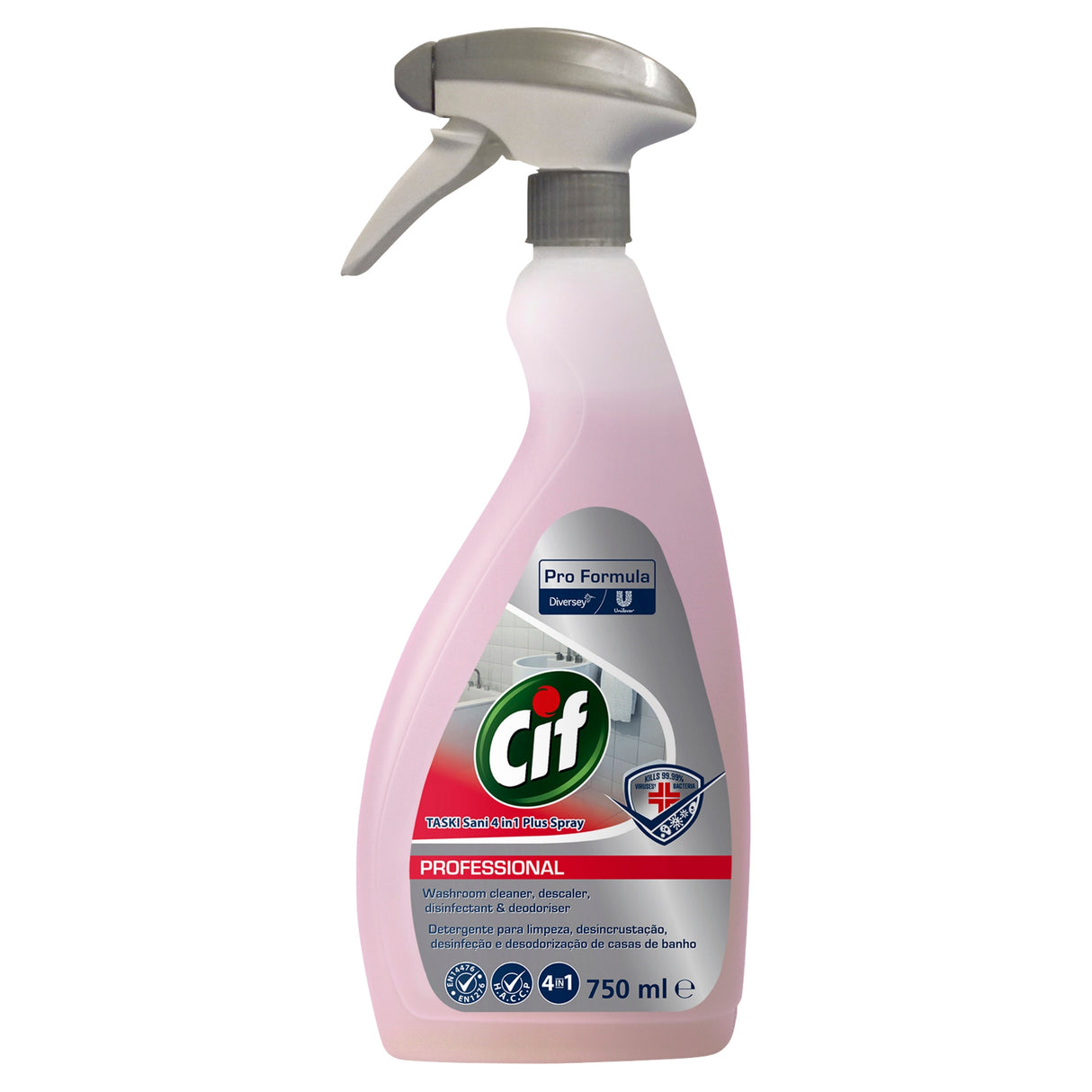 Cif Professional 4 in 1 Washroom Cleaner 750ml