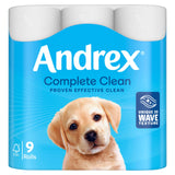 Andrex Complete Clean Toilet Tissue 9 Rolls