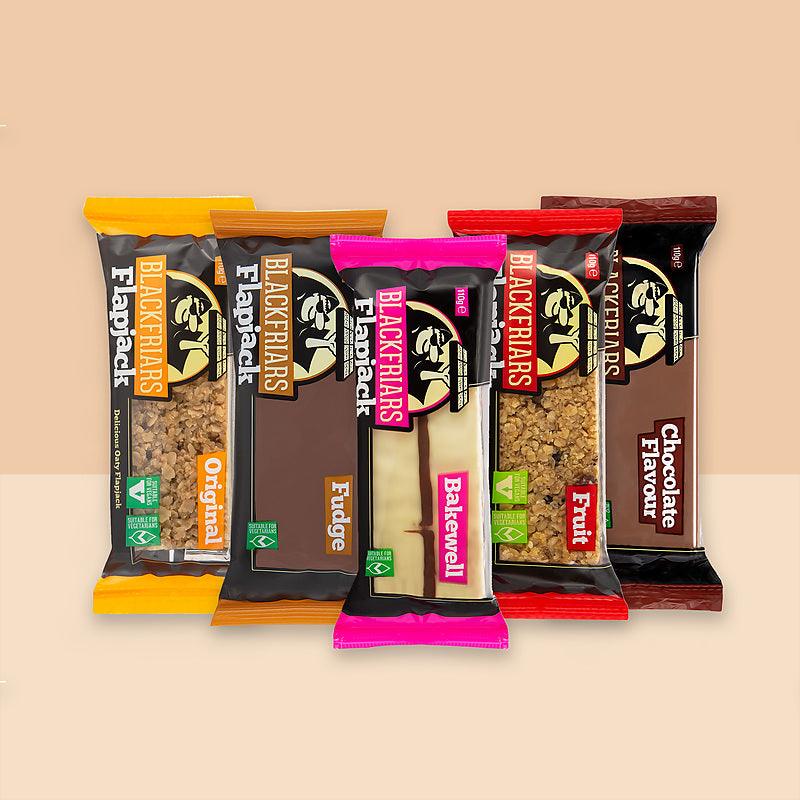 BlackFriars Individually Wrapped Flapjacks - Best Sellers Mix - Box Of 25 - Vending Superstore