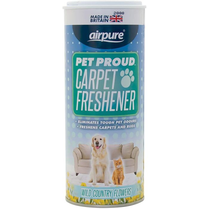 Airpure Pet Proud Carpet Freshener Wild Country Flowers Scent - 350g