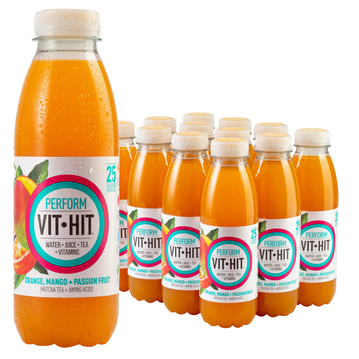 Vit-Hit Perform - Orange, Mango, Passionfruit - 500ml (Pack of 12)