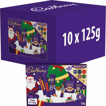 Cadbury Chocolate Medium Selection Box 125g (Pack of 10)