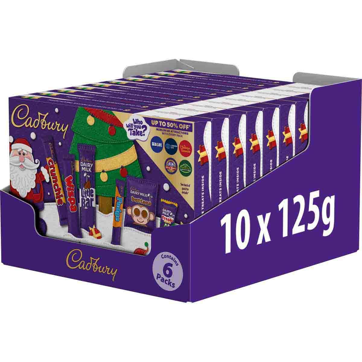 Cadbury Chocolate Medium Selection Box 125g (Pack of 10)