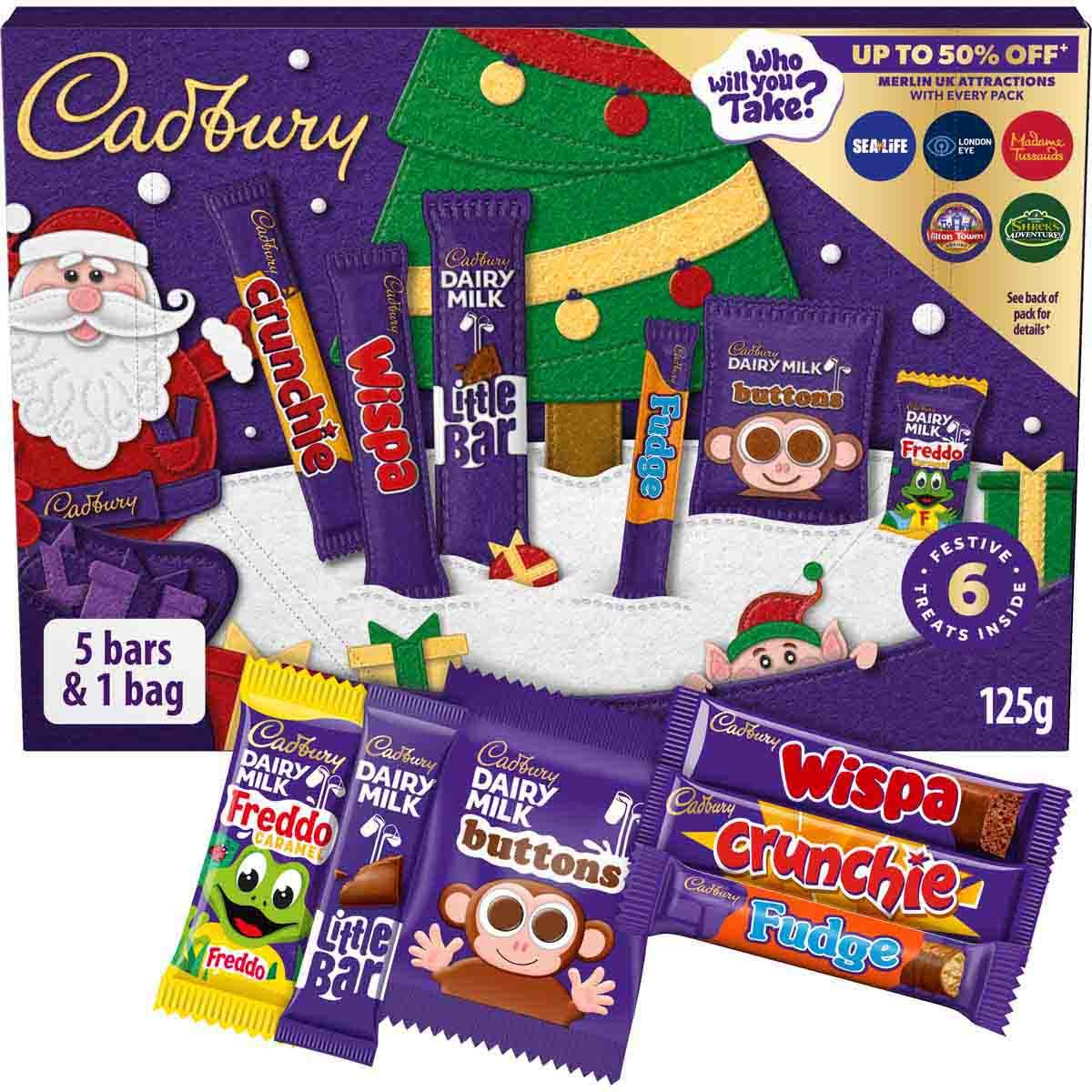 Cadbury Chocolate Medium Selection Box 125g (Pack of 10)