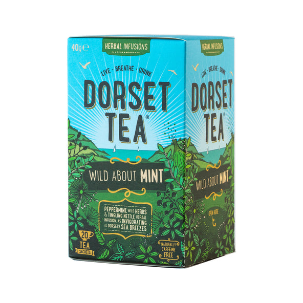 Dorset Tea: Wild About Mint - Individually Wrapped Envelope Tea Bags - (Box of 20)