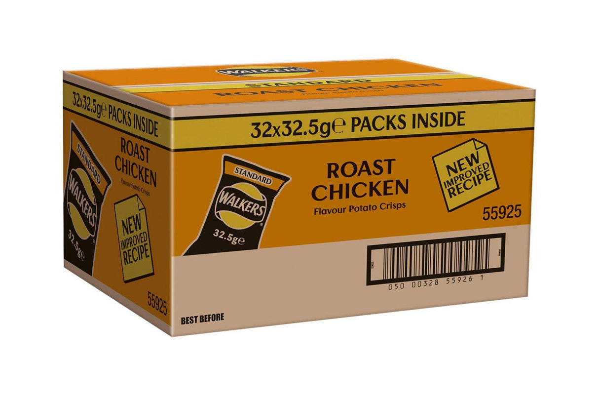 Walkers Crisps: Roast Chicken - 32.5g (Box of 32)