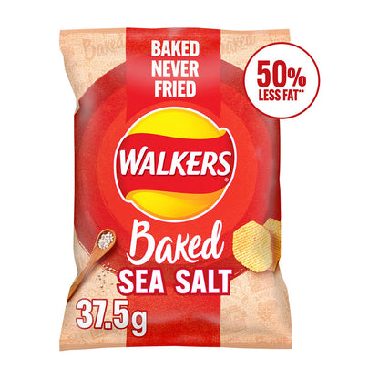 Walkers Baked Sea Salt Potato Crisps 37.5g (Box of 32)
