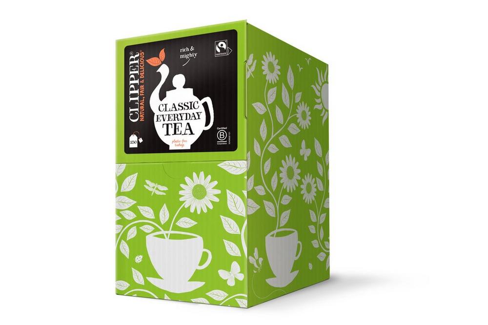 Clipper Tea: Fairtrade Everyday Envelope Tea Bags - Individually Wrapped - (Box of 250)