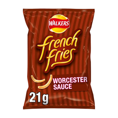 Walkers French Fries Worcester Sauce Crisps 21g (Box of 32)