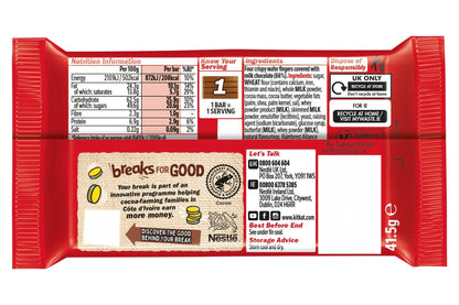Kit Kat 4-Finger Bars - 41.5g (Box of 24)