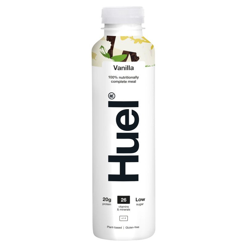 Huel Complete Meal Drink – Vanilla, 500ml (Pack of 8)