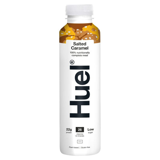 Huel Complete Meal Drink – Salted Caramel, 500ml (Pack of 8)