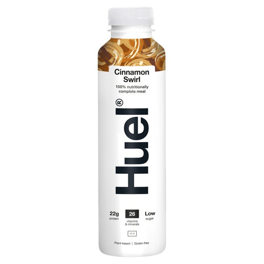 Huel Complete Meal Drink – Cinnamon Swirl, 500ml (Pack of 8)