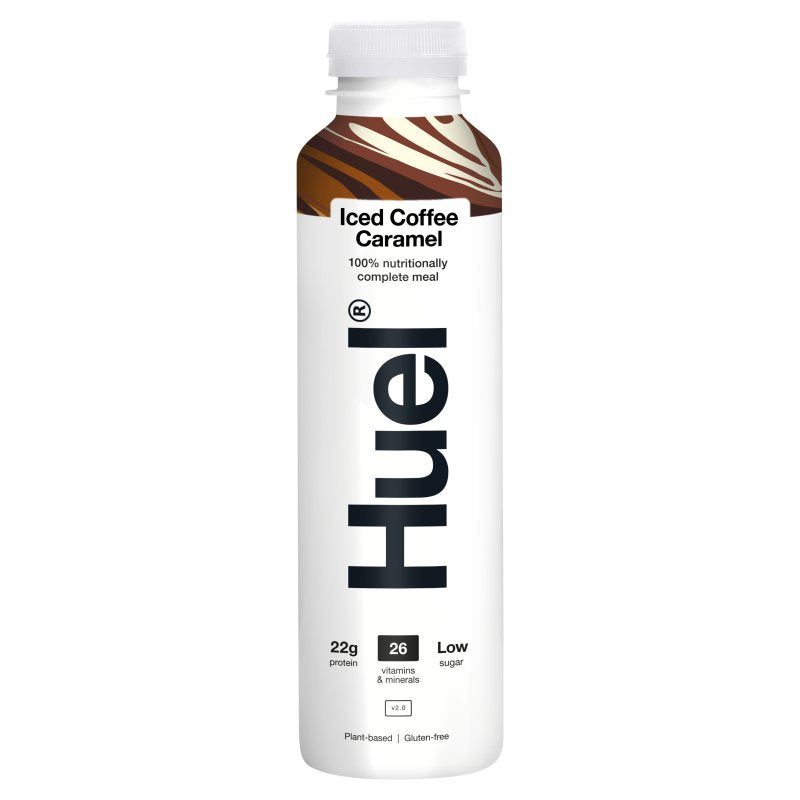 Huel Complete Meal Drink – Iced Coffee Caramel, 500ml (Pack of 8)