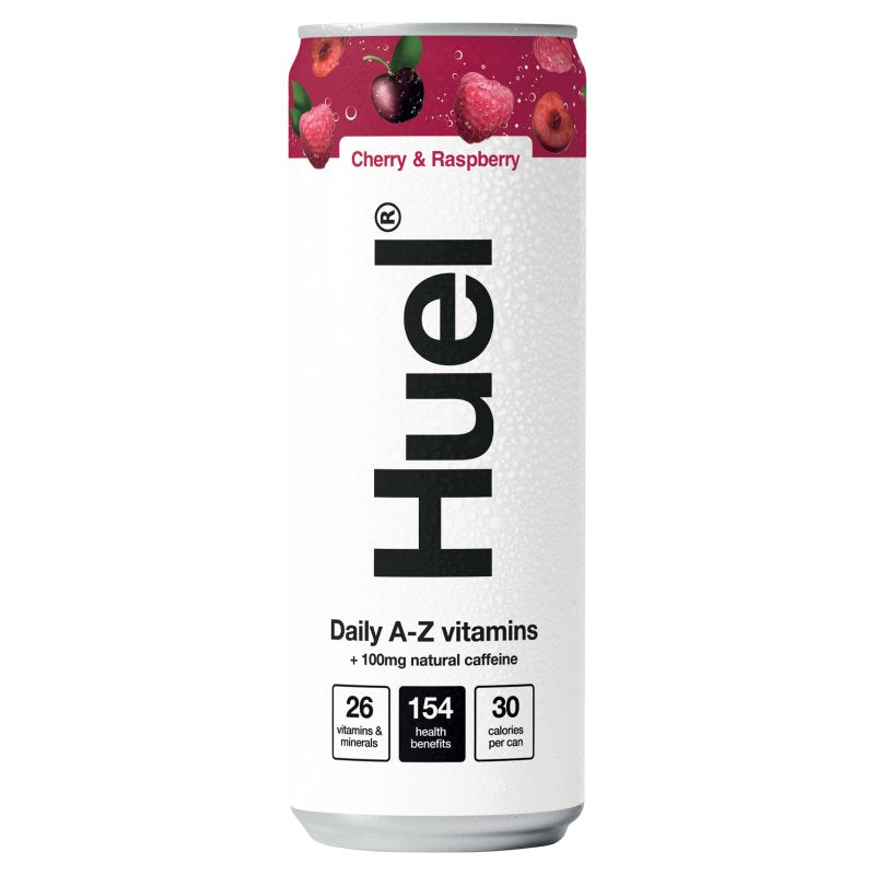 Huel Vitamin Drink : Sparkling Cherry & Raspberry - 330ml (Pack of 12)