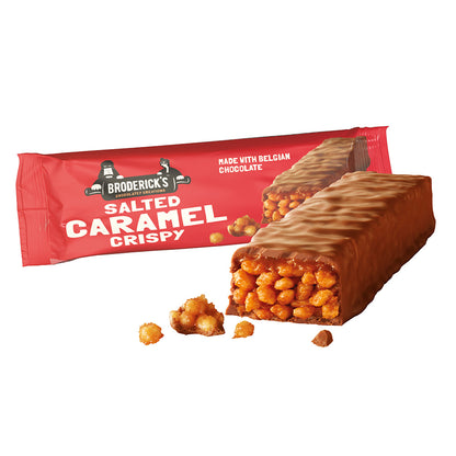 Broderick’s Salted Caramel Crispy Bars - 50g (Box of 20)