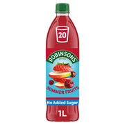 Robinsons Summer Fruits Single Strength Squash  - No Added Sugar | 1 Litre
