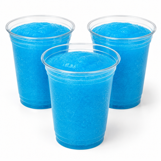 12oz Clear Plastic Slush Cups - rPET - Case of 1000