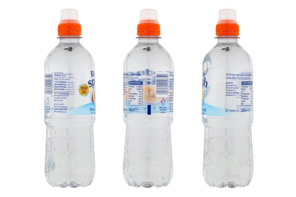 Radnor Splash Orange & Passion Fruit Sugar Free Flavoured Water - 500ml (Pack of 24)