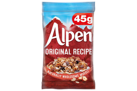 Alpen Muesli Original Individually Wrapped Portions / Sachets (30 x 45g) - Vending Superstore