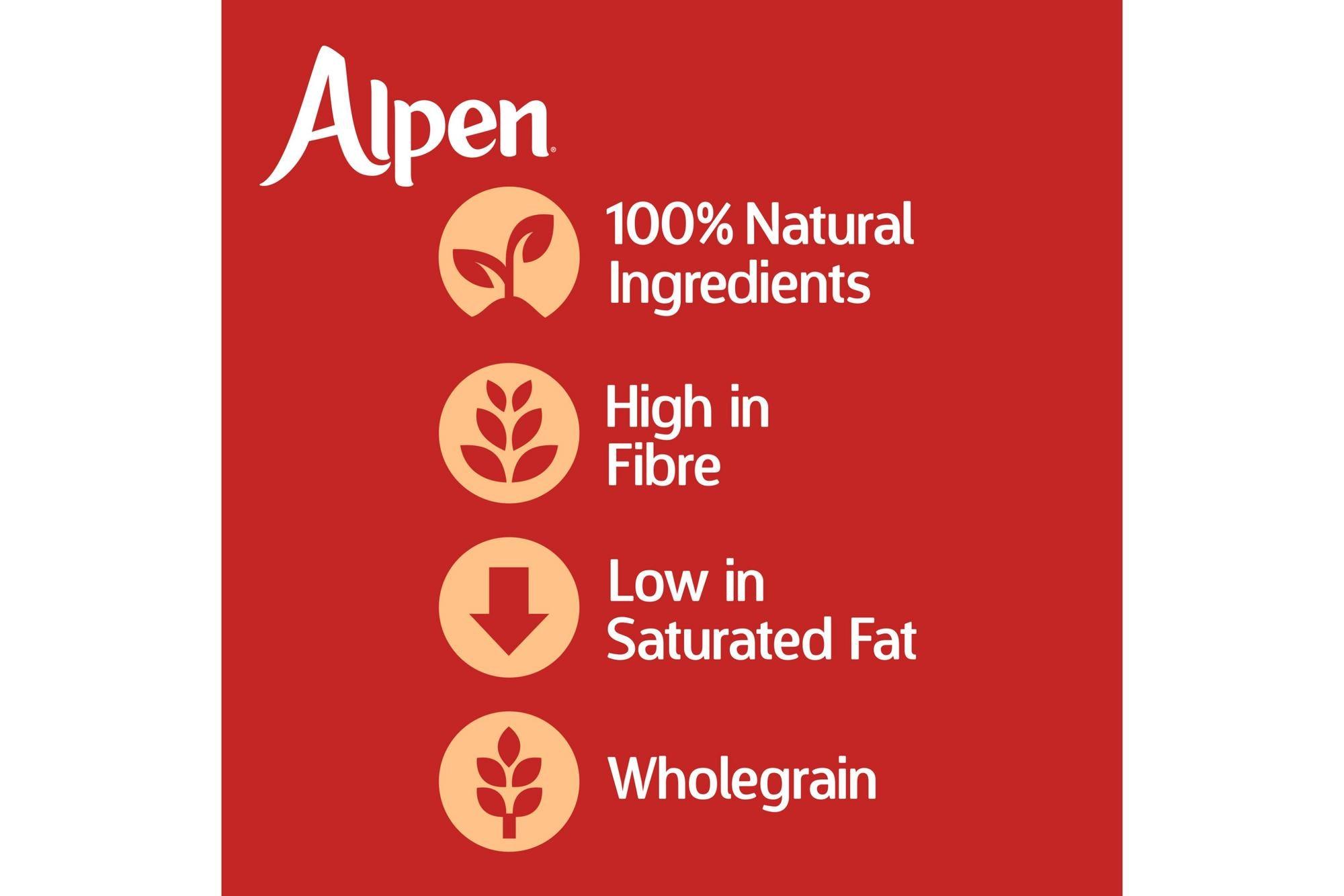 Alpen Muesli Original Individually Wrapped Portions / Sachets (30 x 45g) - Vending Superstore