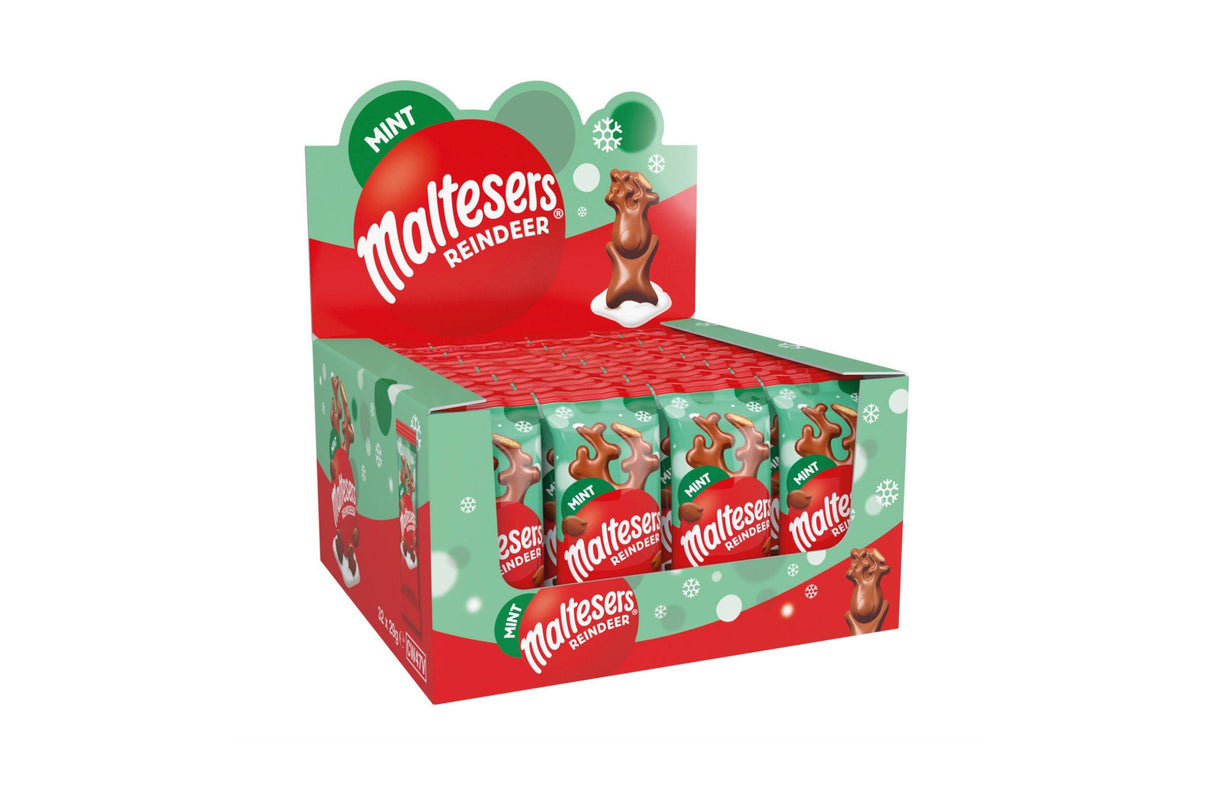 Maltesers Mint Reindeer Chocolate Christmas Treat 29g (Box of 32)