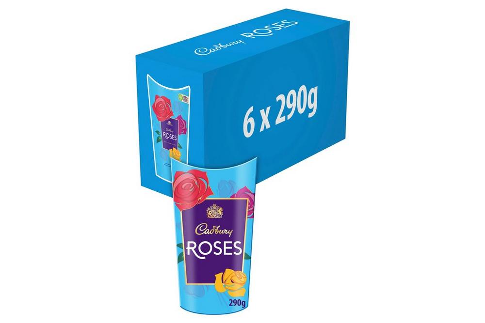 Cadbury Roses Chocolate Box Carton 290g - Christmas Gifting