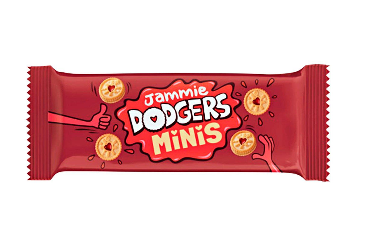 Jammie Dodgers Mini Bulk Box - Individually Wrapped Biscuit Portion Packs (4 Biscuits) 20g-  (Box of 170)