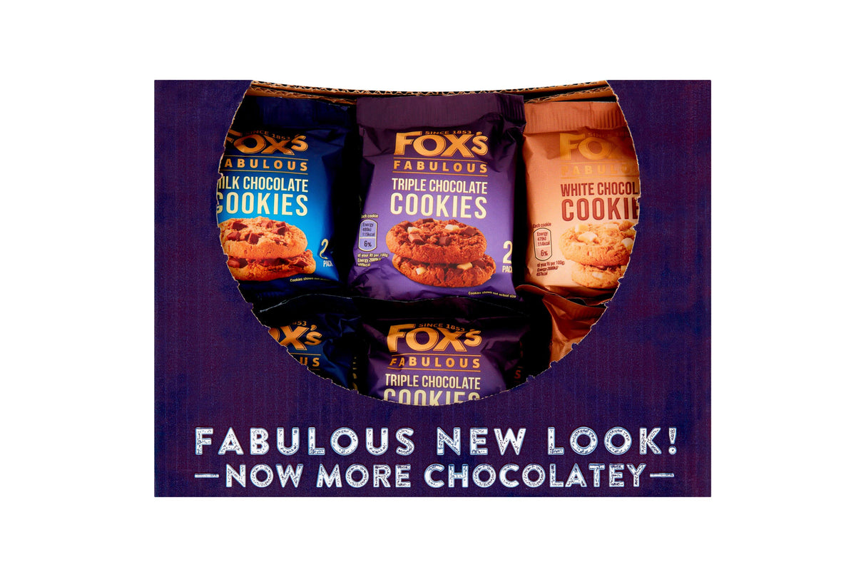 Fox's Chunkie Cookies | Twinpacks | 3 Varieties | Individually Wrapped Biscuit Portions (Box of 48)