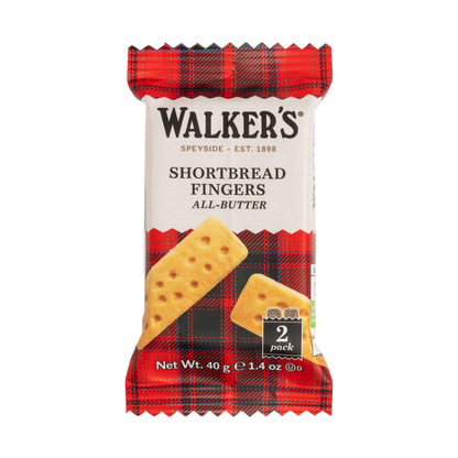 Walkers Individually Wrapped Shortbread Fingers Twinpacks - 120 Packs
