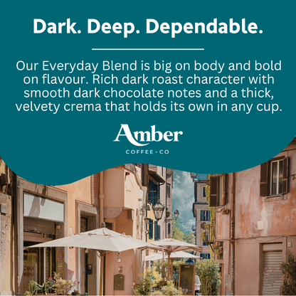 Amber Coffee Co - Everyday Blend - Premium Coffee Beans (Full Case or 1KG Bags)