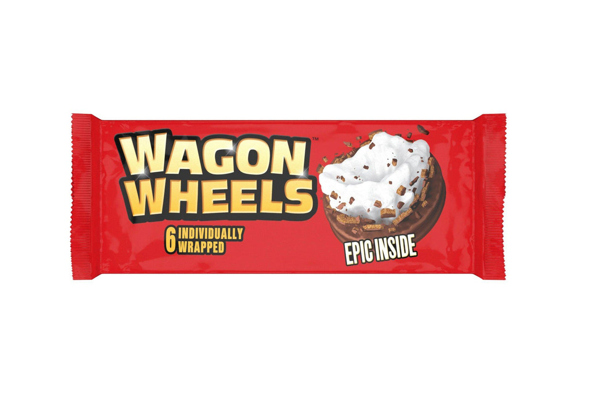 Burtons Wagon Wheels Individually Wrapped (Pack of 6 x 16)