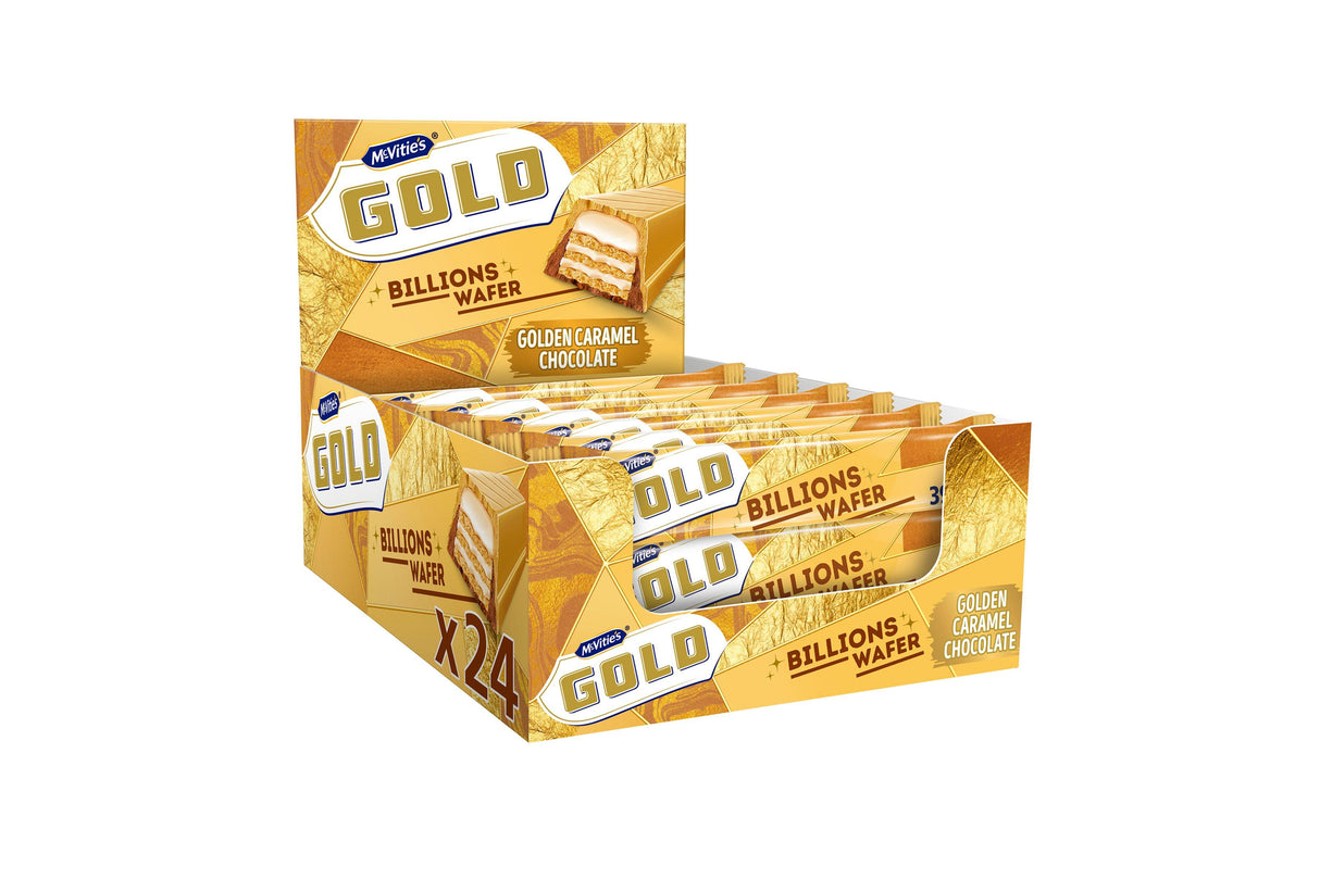 McVitie’s Gold Billions Wafer - 39g (Box of 24)