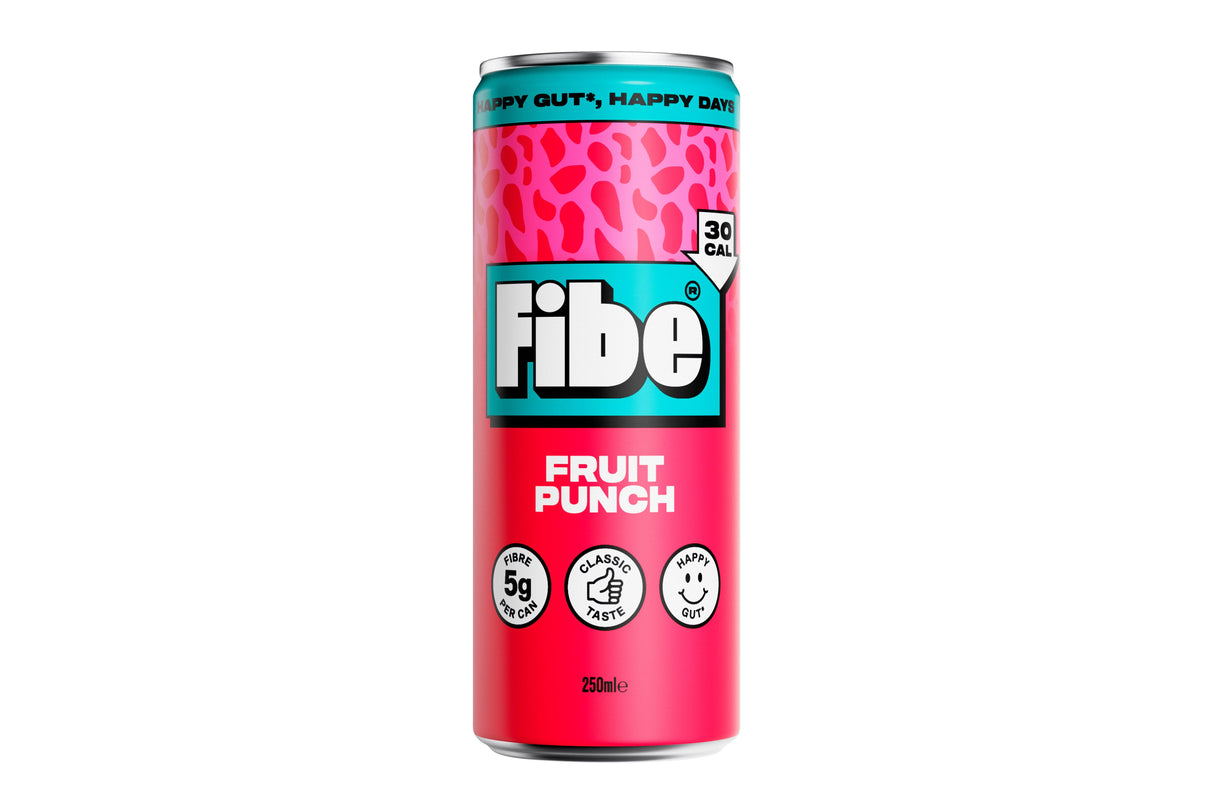 Fibe Fruit Punch Prebiotic Soda 250ml (Pack of 12)