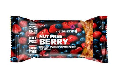 GetBuzzing Nut & Gluten Free Berry Flapjack Bar 62g - Box of 20
